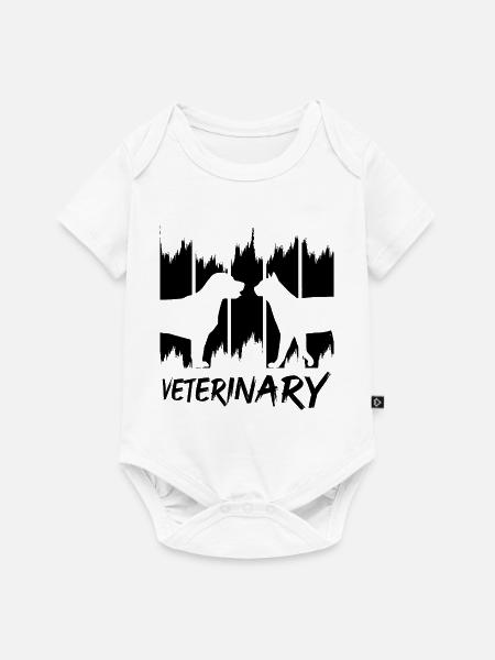 Veterinär - Baby Premium Kurzarmbody - Weiß