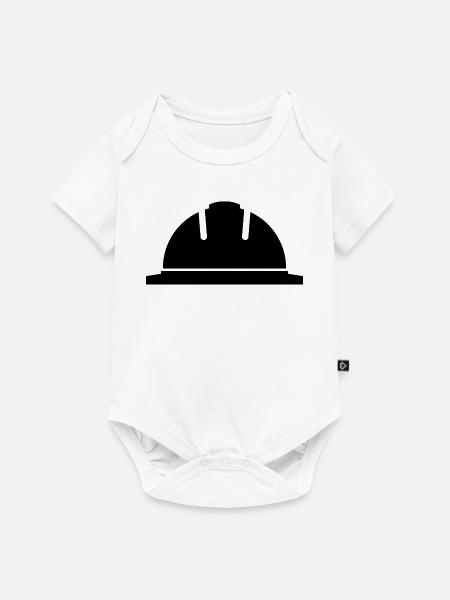Schutzhelm - Baby Premium Kurzarmbody - Weiß