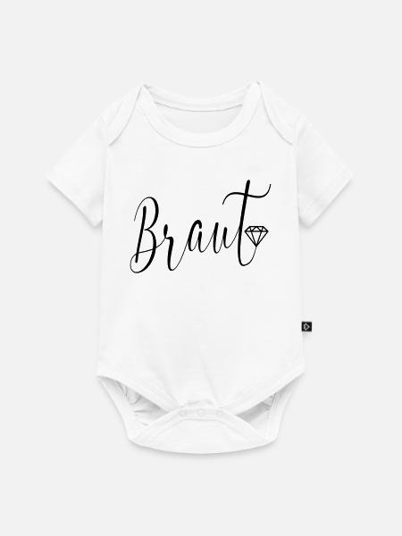 Hochzeit Diamanten Braut - Baby Premium Kurzarmbody - Weiß