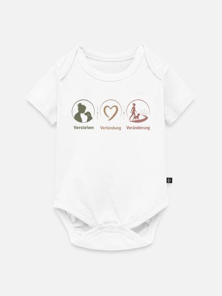 Verstehen Verbindung Veränderung Trio - Baby Premium Kurzarmbody - Weiß