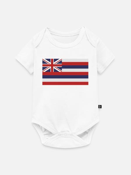 Bundesstaat Hawaii - Baby Premium Kurzarmbody - Weiß