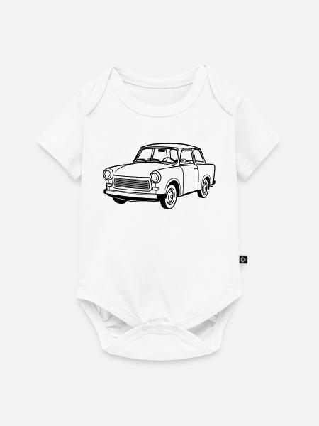 Trabi 601 Coupé - Baby Premium Kurzarmbody - Weiß