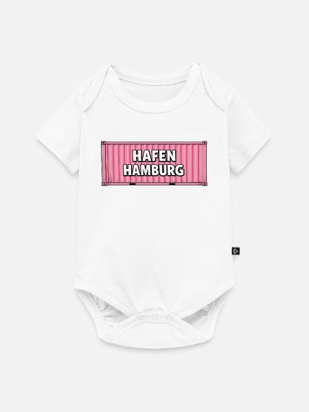 Hafen Hamburg Pink Container - Baby Premium Kurzarmbody - Weiß