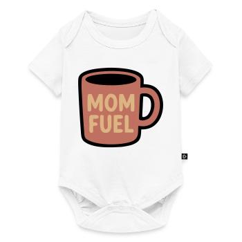 Mom Fuel Coffee Mug Mom - Baby Premium short-sleeve bodysuit - white - Front