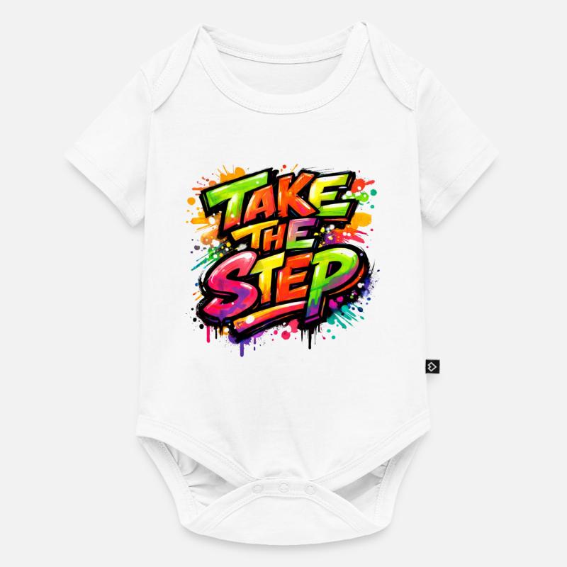 Take_the_Step - Body à manches courtes Premium Bébé - blanc