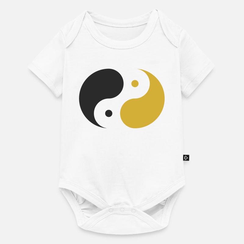 Yin & Yang - Baby Premium Kurzarmbody - Weiß