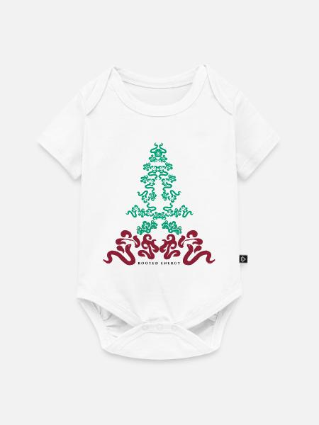 Verwurzelte Energie - Baby Premium Kurzarmbody - Weiß