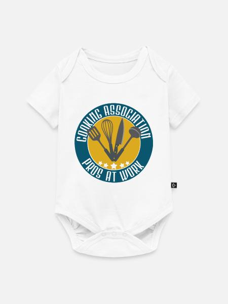 Kochprofi Team am Werk - Baby Premium Kurzarmbody - Weiß
