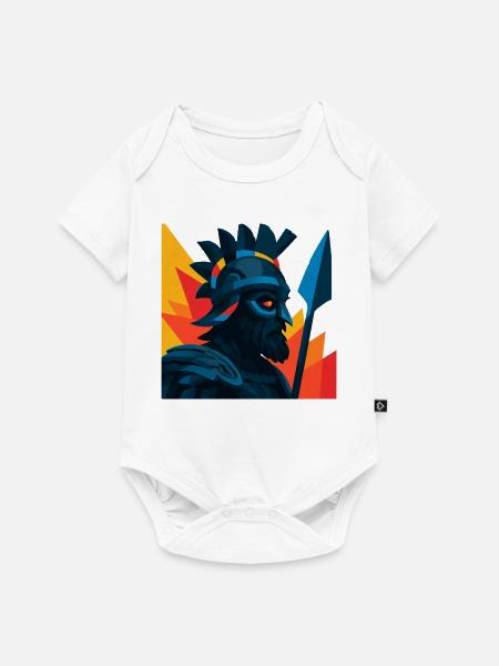 Griechisch-spartanischer Krieger - Baby Premium Kurzarmbody - Weiß