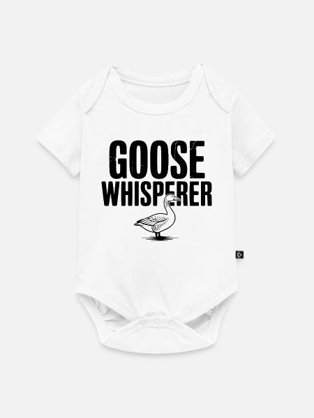 Gänseflüsterer - Baby Premium Kurzarmbody - Weiß