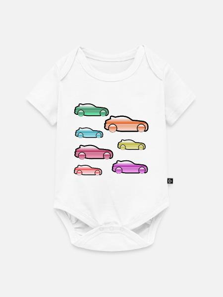 Autos - Baby Premium Kurzarmbody - Weiß