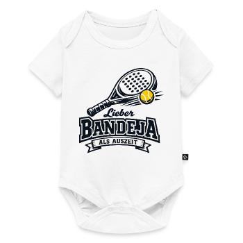 Lieber Bandeja Als Auszeit - Baby Premium Kurzarmbody - Weiß - Vorne