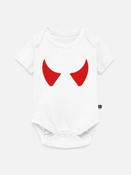 Teufelshörner - Baby Premium Kurzarmbody - Weiß