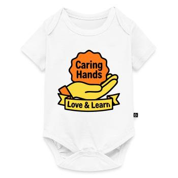 Kita Coat of Arms Caring Hands Logo - Baby Premium short-sleeve bodysuit - white - Front