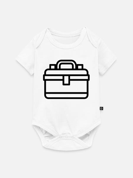Werkzeugkasten - Baby Premium Kurzarmbody - Weiß