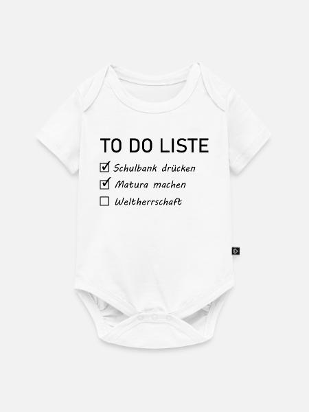 Matura Spruch - Baby Premium Kurzarmbody - Weiß