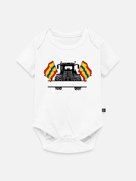 Overijssel_Tractor_Custom_Edition - Baby Premium Kurzarmbody - Weiß