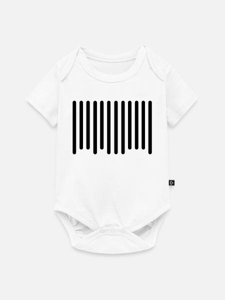 Barcode - Baby Premium Kurzarmbody - Weiß
