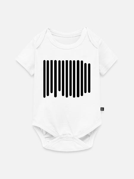 Barcode - Baby Premium Kurzarmbody - Weiß