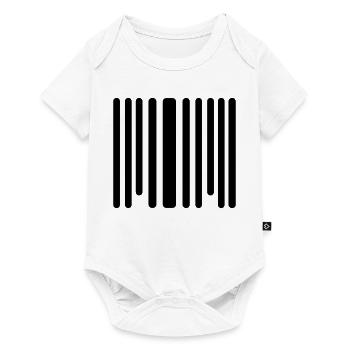 code barre - Body à manches courtes Premium Bébé - blanc - Devant