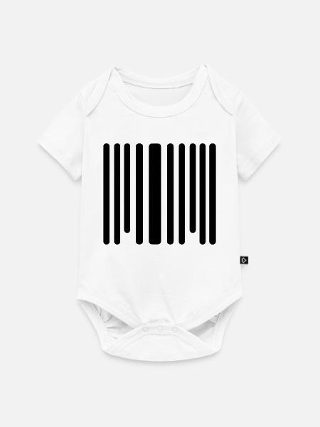Barcode - Baby Premium Kurzarmbody - Weiß