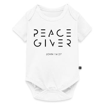 PEACEGIVER - Baby Premium short-sleeve bodysuit - white - Front