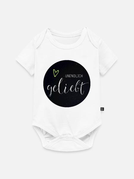 Unendlich Geliebt - Baby Premium Kurzarmbody - Weiß