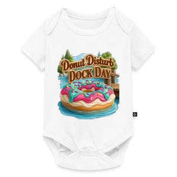 Donut Disturb Dock Day - Baby Premium short-sleeve bodysuit - white - Front
