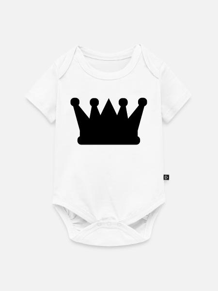 Krone - Baby Premium Kurzarmbody - Weiß