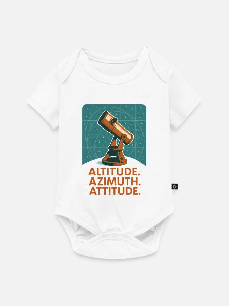 Höhe Azimut Haltung | Astronomie - Baby Premium Kurzarmbody - Weiß