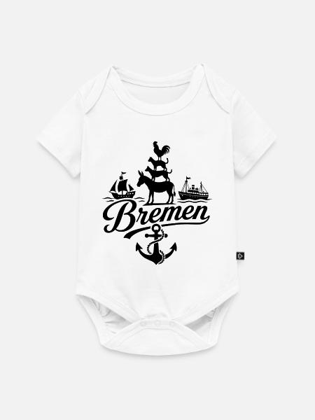 Bremen - Baby Premium Kurzarmbody - Weiß