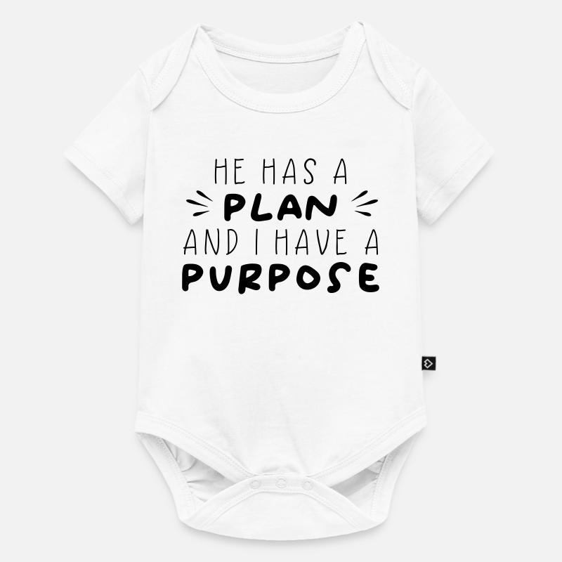 Plan & Purpose - Baby Premium short-sleeve bodysuit - white