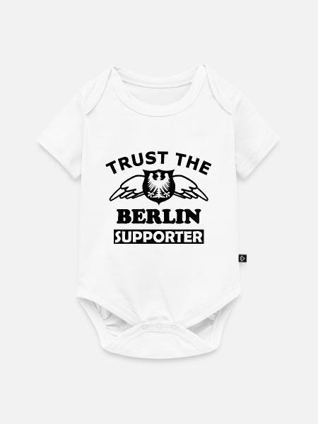 Berlin Textdesign Weiß - Baby Premium Kurzarmbody - Weiß