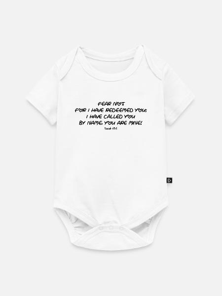 Jesaja 43,1 - Baby Premium Kurzarmbody - Weiß