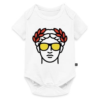 Roman Statue Sunglasses Ancient Art - Baby Premium short-sleeve bodysuit - white - Front