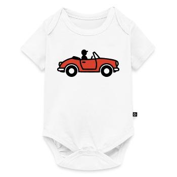 Cabriolet Sport Car Italie Voiture de vacances - Body à manches courtes Premium Bébé - blanc - Devant