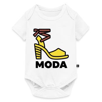 High Heel Shoe Moda Italy Fashion Vacation - Baby Premium short-sleeve bodysuit - white - Front