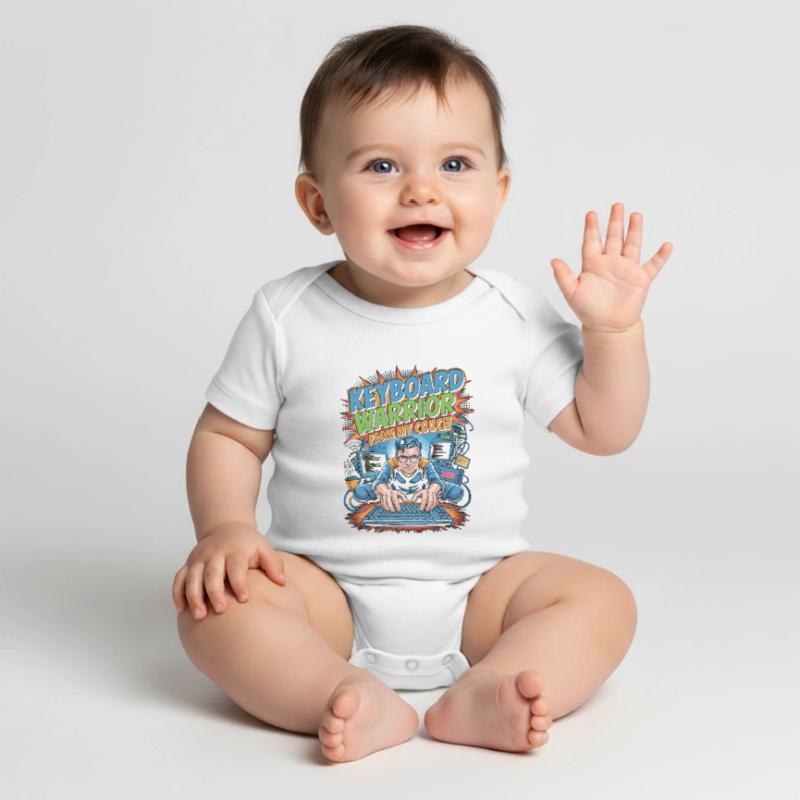 Remote Developer Keyboard Warrior Remote Coder Baby Premium short-sleeve bodysuit