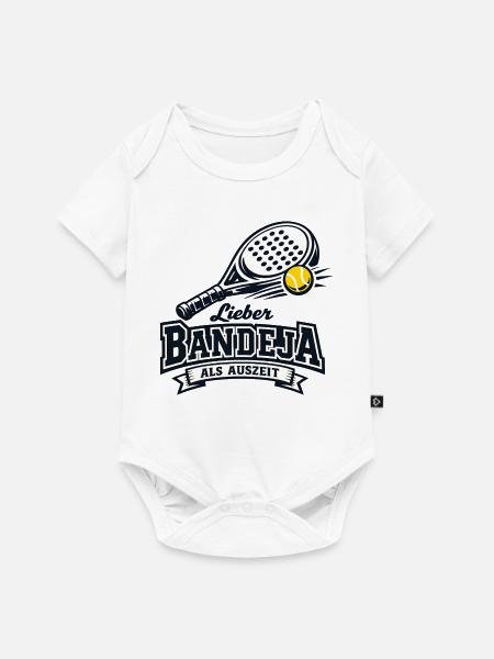 Lieber Bandeja Als Auszeit - Baby Premium Kurzarmbody - Weiß