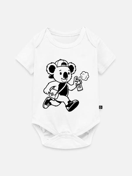 Graffiti - Baby Premium Kurzarmbody - Weiß