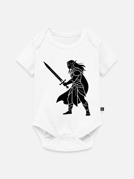 Dunkler Elf - Baby Premium Kurzarmbody - Weiß