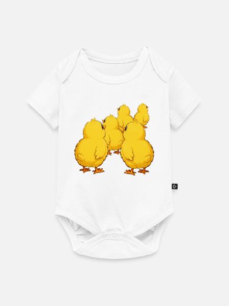 Kücken - Baby Premium Kurzarmbody - Weiß