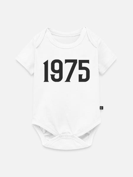 1975 - Baby Premium Kurzarmbody - Weiß
