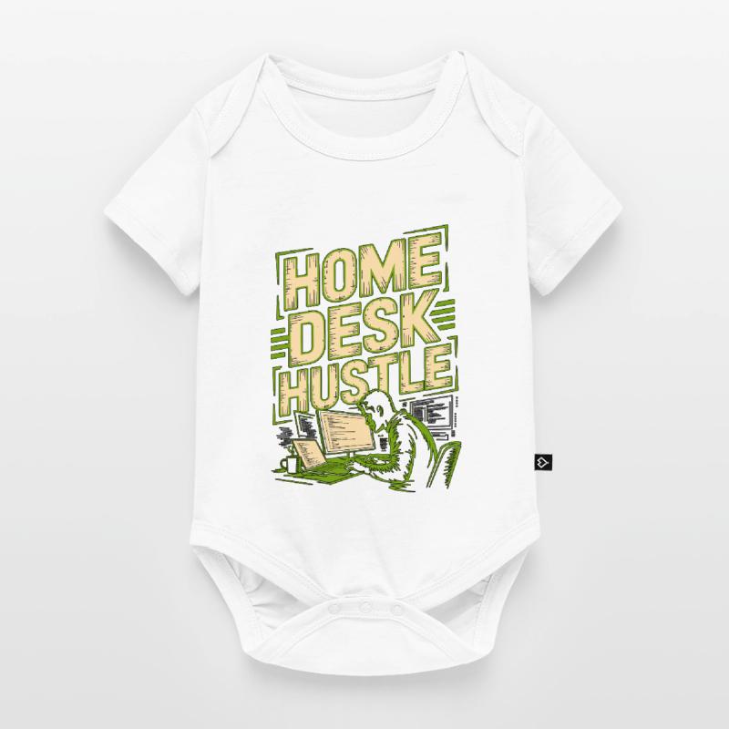 Remote Developer Home Desk Hustle Remote Coder Baby Premium short-sleeve bodysuit