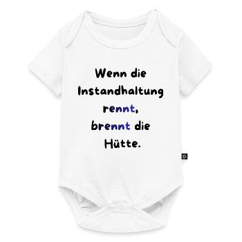 Instandhaltung T-Shirt Lustiges Geschenk Handwerk! - Baby Premium Kurzarmbody - Weiß - Vorne