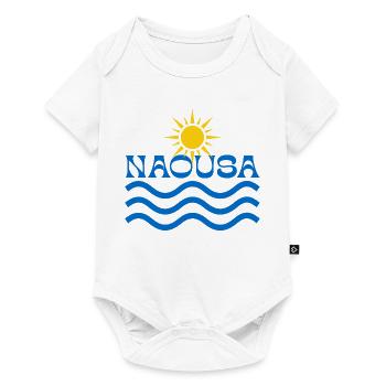 Naousa Sun Waves Logo - Baby Premium short-sleeve bodysuit - white - Front