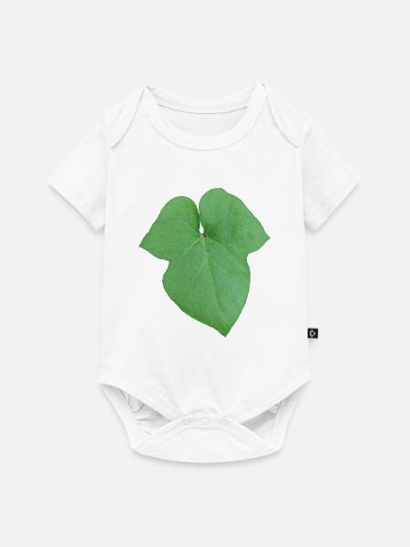 Green_Leaf_-_Tiny_Red_Spider - Baby Premium Kurzarmbody - Weiß