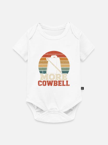 Kuhglocke Regenbogenkreis - Baby Premium Kurzarmbody - Weiß