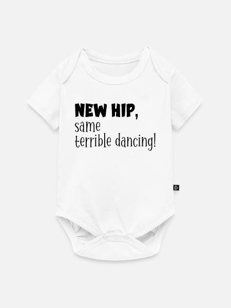 Hüften – Lustiges Tanzen - Baby Premium Kurzarmbody - Weiß