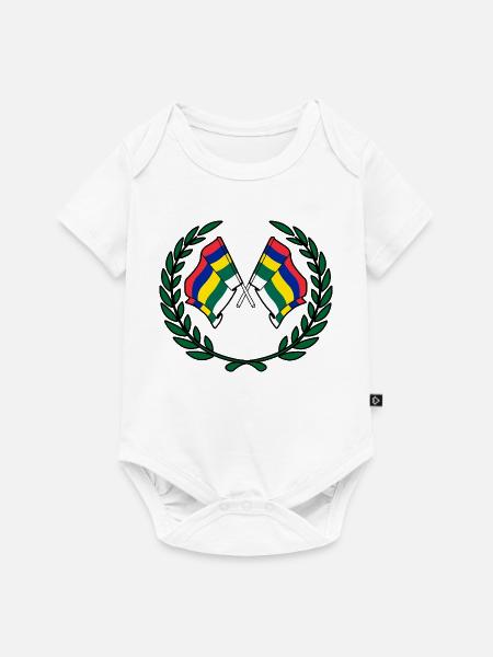 Terschelling Laurel Custom – Island Edition - Baby Premium Kurzarmbody - Weiß